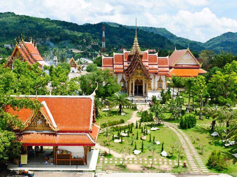 Chùa Wat Chalong - tour thái lan phuket