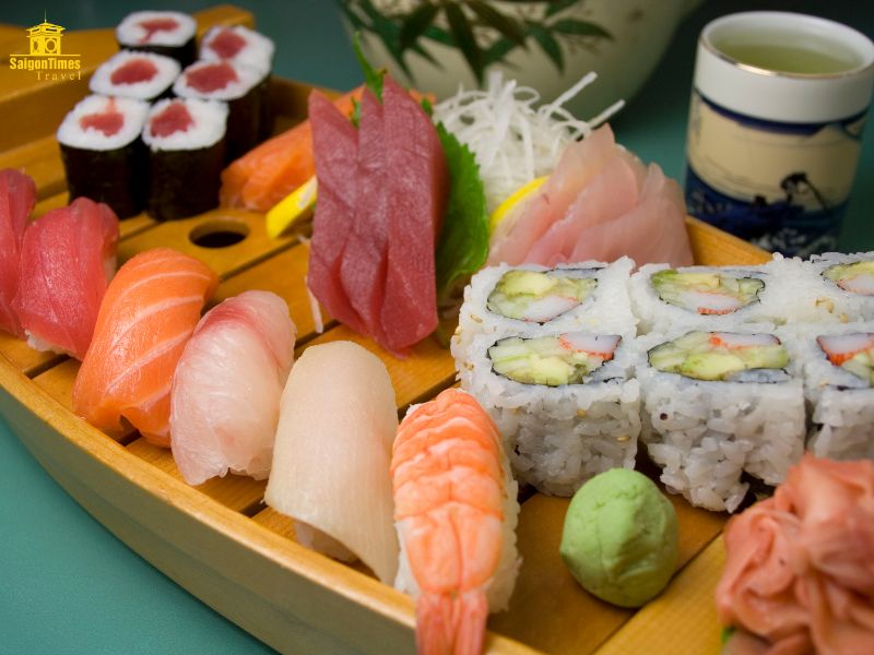 Thưởng thức Sushi và Sashimi