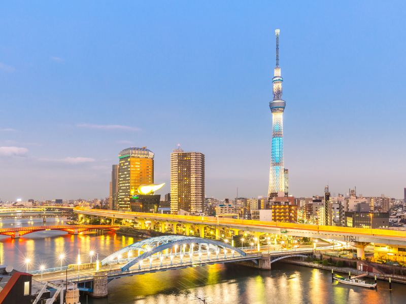 Tháp Tokyo Skytree - Bản đồ du lịch Nhật Bản