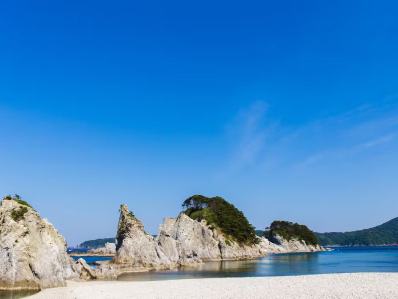 Bãi biển Jodogahama - bãi biển tuyệt nhất ở Nhật Bản - Biển Nhật Bản