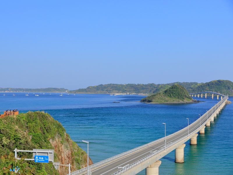 Cầu Tsunoshima Ohashi - du lịch Nhật Bản tháng 8 