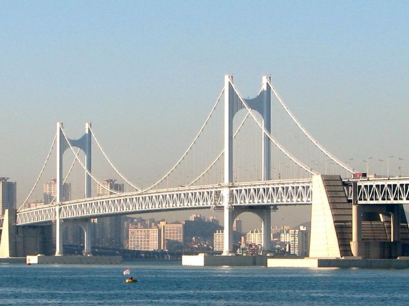 Cầu treo Gwangan - Tour Hàn Quốc Busan