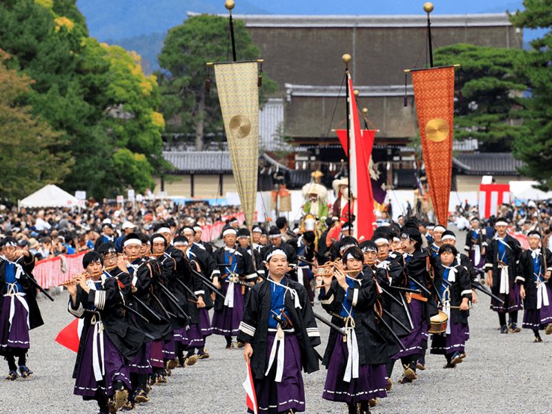 Lễ hội Jidai tỉnh Kyoto du lịch Nhật Bản tháng 10