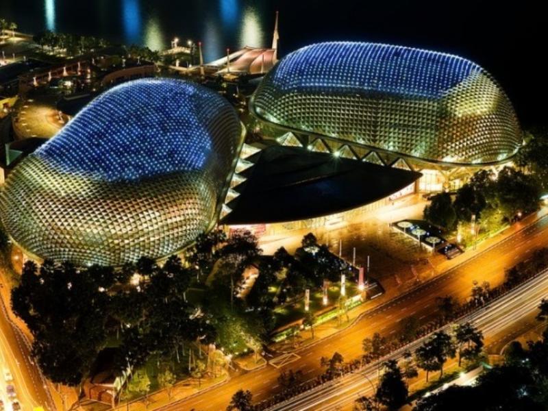 Cụm nhà hát Esplanade - các địa điểm du lịch tại Singapore