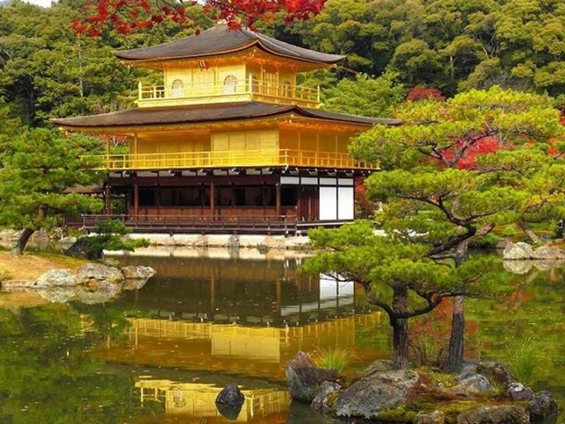 Chùa Vàng Kinkakuji được UNESCO công nhận là di sản văn hóa thế giới - đền thờ nhật bản