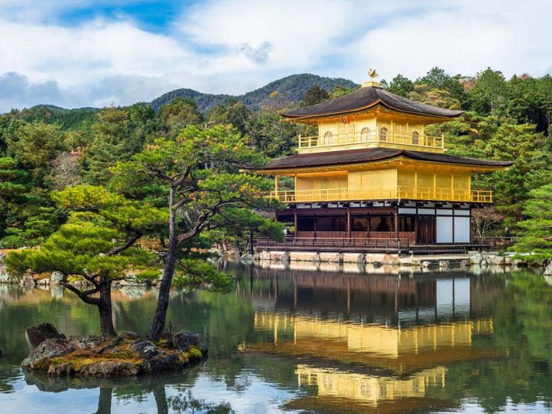 Đền Kinkaku-ji - Chùa vàng Nhật Bản - từ Việt Nam sang nhật bao nhiêu tiếng