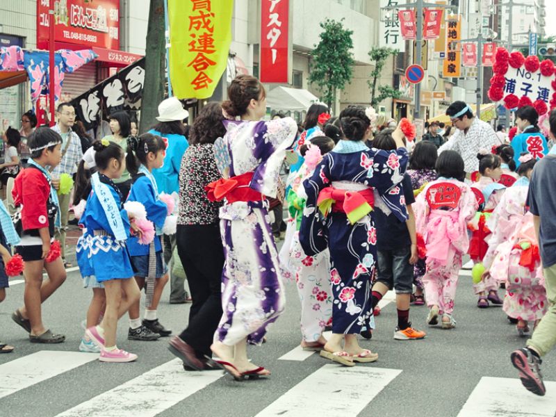 lễ hội mặc yukata - Hiroshima