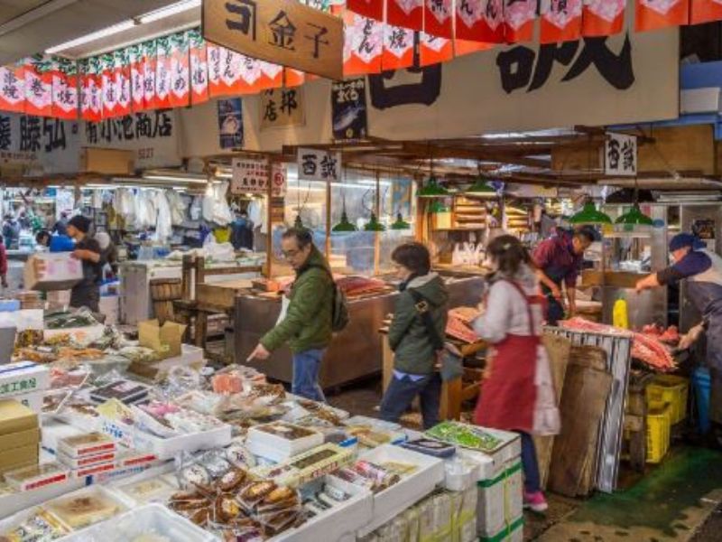 Chợ Tsukiji Kanto Nhật Bản,