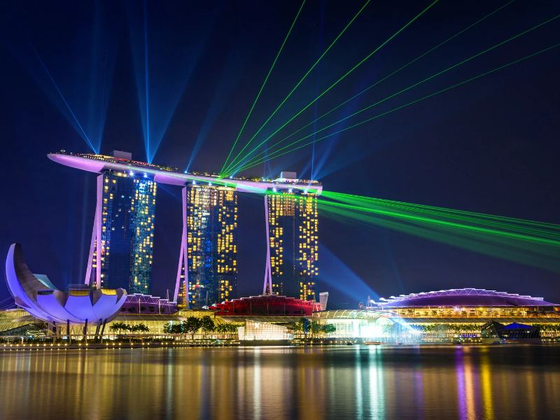 Marina Bay Sands vào ban đêm