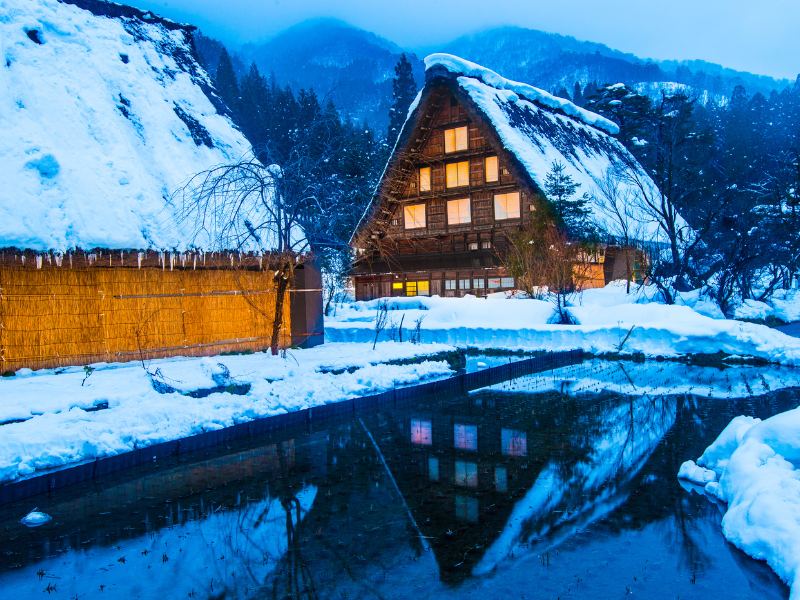 Ngôi nhà tại làng Shirakawago