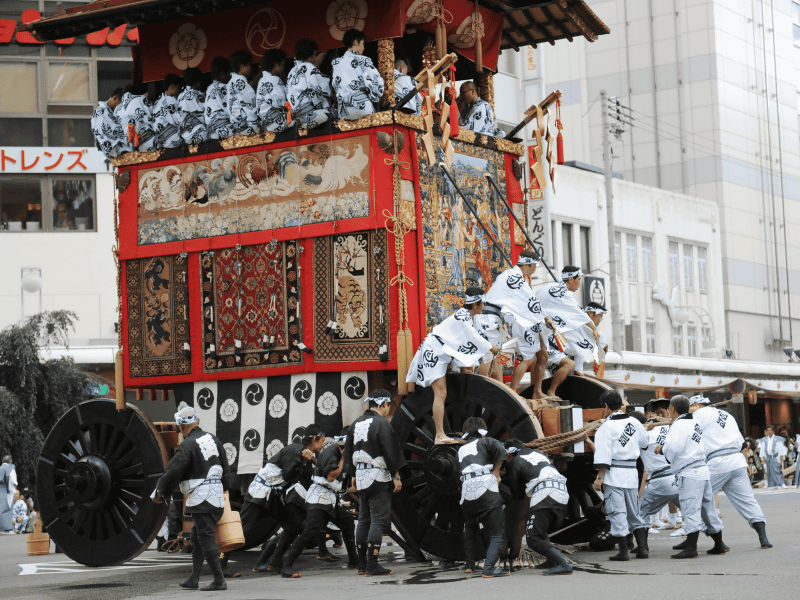 Xe diễu hành Yamaboko tại lễ hội Gion