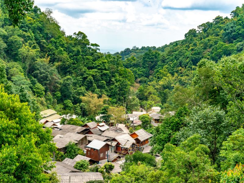 Ngôi làng cổ tích Mae Kampong chiang mai thái lan 