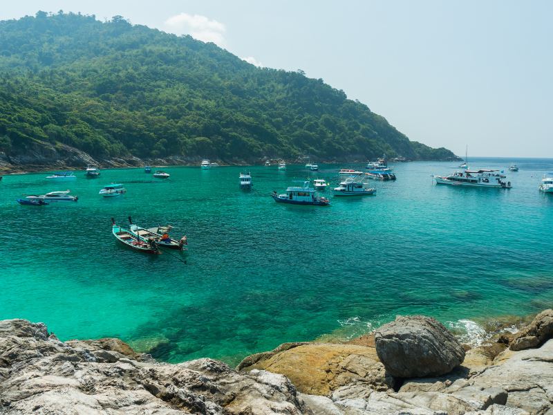 Làn nước biển trong xanh tạo đảo Phuket Thái Lan Du lịch Thái Lan tháng 10