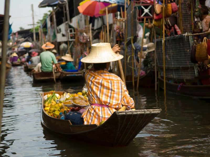 Chợ nổi tại Thái Lan