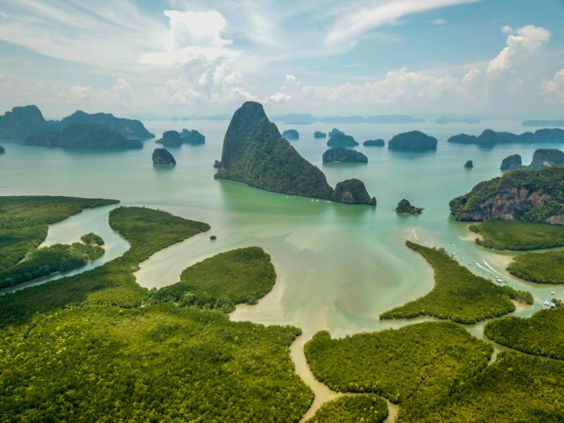 Vẻ đẹp thiên nhiên Vịnh Phang Nga du lịch Thái Lan tháng 9 