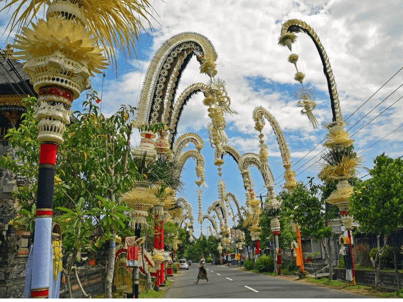 lễ hội ở Bali vào tháng 11