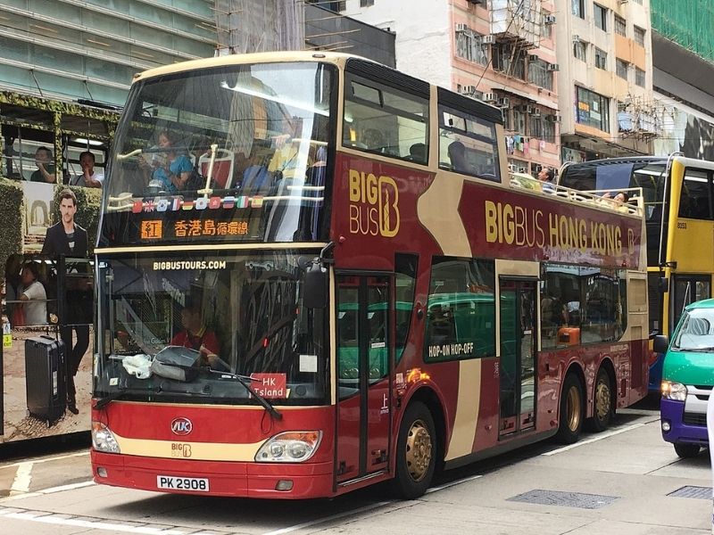 Xe buýt hai tầng ở Hong Kong - Du lịch Hong Kong tháng 10